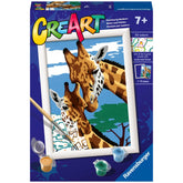 Ravensburger - Creart Schattige Giraffen - Schilderen op Nummer - Kunst & Ambachten